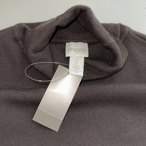 Chico's Rich Brown Turtleneck Sweater - Picture 11 of 15